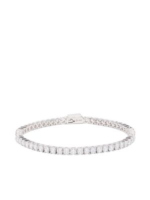 Hatton Labs round-zirconia tennis-chain bracelet - Silver