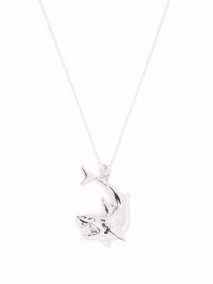 Hatton Labs shark-pendant sterling silver necklace