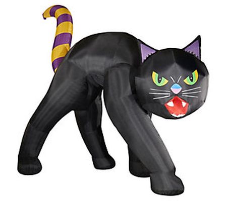 Haunted Hill Farm 10' Inflatable Pre-Lit Black Cat