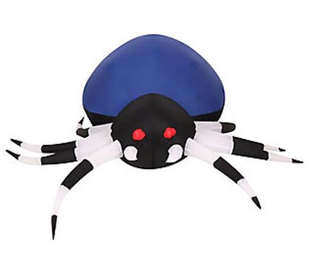 Haunted Hill Farm 6' Inflatable Blue Spider