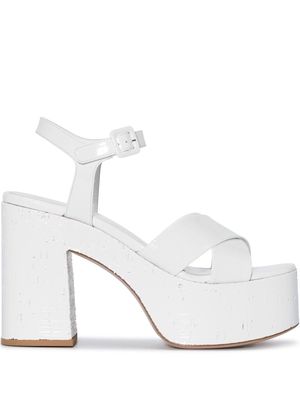 HAUS OF HONEY Lacquer Doll 125mm sandals - White