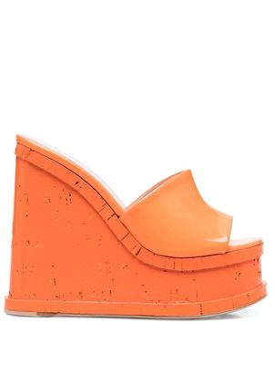 HAUS OF HONEY Schuhe 150mm wedge mules - Orange