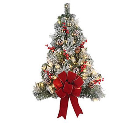 Haute Decor 28 Frosted Christmas Wall Tree