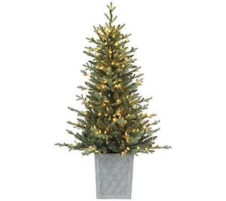 Haute Decor 4.5' Pre-Lit Barcelona Blue Tree