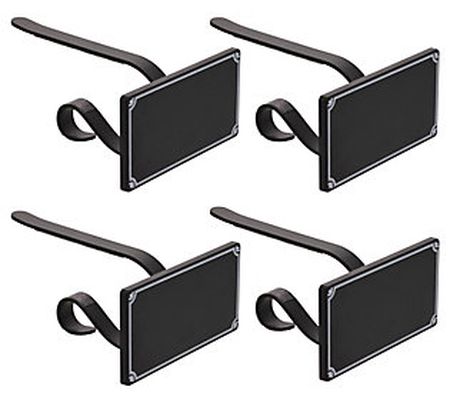 Haute Decor Set of 4 MantleClip Stocking Holder & Storage Box