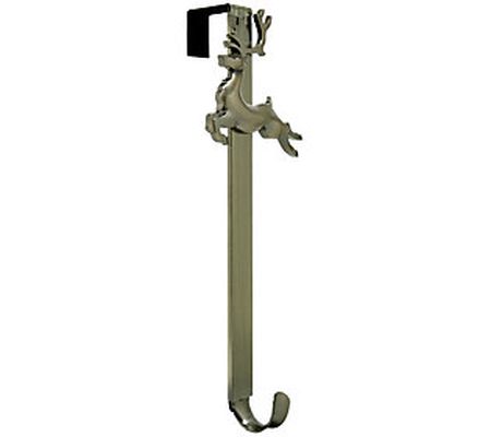 Haute Decor Wreath Hanger with Removable Reinde er Icon
