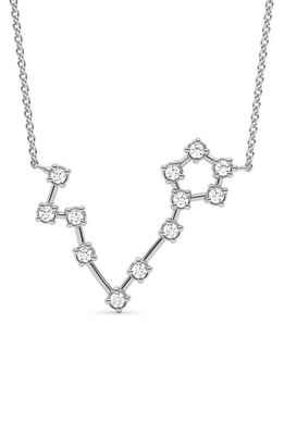 HauteCarat Lab Created Diamond Constellation Pendant Necklace in 18K White Gold
