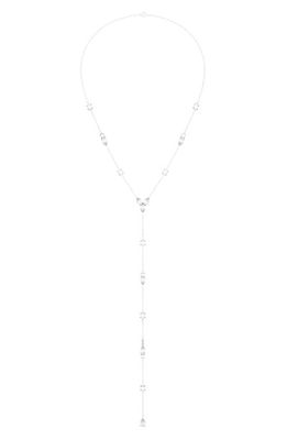 HauteCarat Lab Created Diamond Y-Necklace in 18K Wg