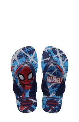 Havaianas Kids' Marvel Sandal in Navy Blue