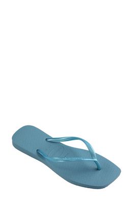 Havaianas Slim Square Flip Flop in Tranquility Blue