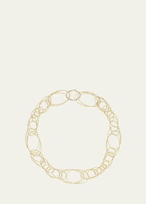 Hawaii 18K Yellow Gold Oval Link Necklace