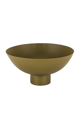 HAWKINS NEW YORK Large Essential Footed Bowl in Olive.