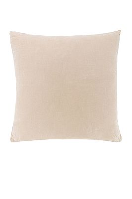 HAWKINS NEW YORK Simple Linen Pillow in Beige.