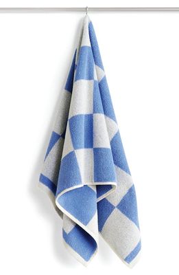 HAY Check Hand Towel in Sky Blue
