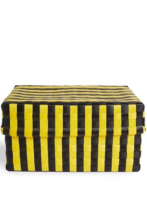 HAY Maxim striped interwoven box - Yellow