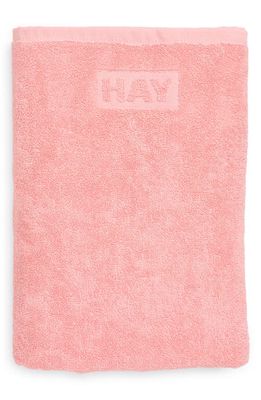 HAY Mono Cotton Bath Towel in Pink