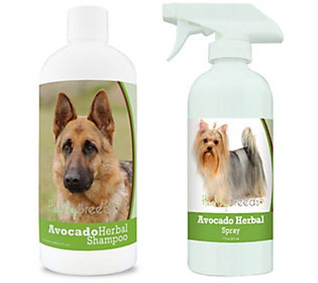 Healthy Breeds Double-Down Avocado Grooming Kit