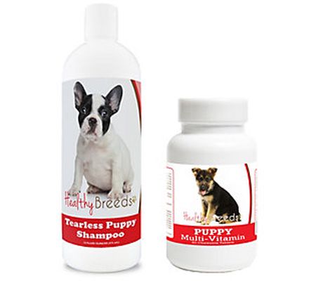 Healthy Breeds Puppy Health Care Tearless Shamp oo and Vitamin