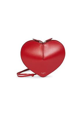 Heart Leather Shoulder Bag