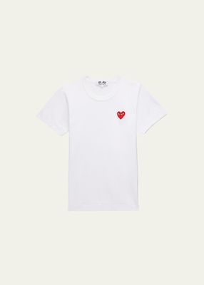 Heart Logo Short-Sleeve Cotton T-Shirt
