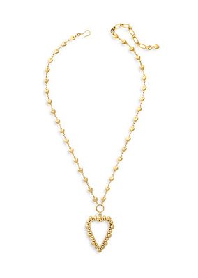 Heart Of Gold 24K Gold-Plated Necklace