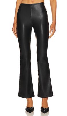 HEARTLOOM Farris Faux Leather Pant in Black