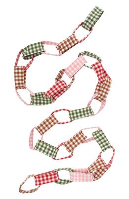 Heather Taylor Home Gingham Ring Garland in Mini Gingham Holiday