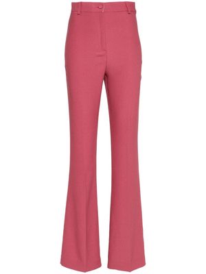 Hebe Studio Bainca flared cady trousers - Pink