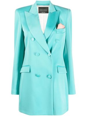 Hebe Studio double-breasted buttoned coat - Blue