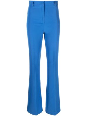 Hebe Studio Georgia flared tailored trousers - Blue