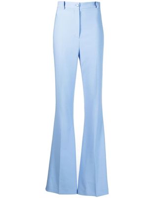 Hebe Studio high-waist flared trousers - Blue