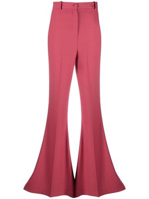 Hebe Studio high-waist flared trousers - Pink