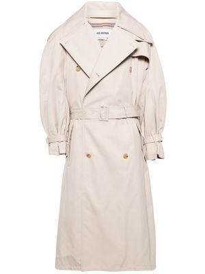 Hed Mayner belted trench coat - Neutrals