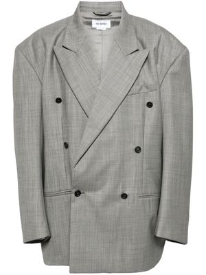 Hed Mayner double-breasted wool blazer - Grey