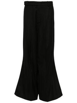 Hed Mayner flared tailored trousers - Black