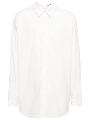 Hed Mayner long-sleeve cotton shirt - White