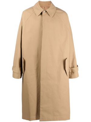 Hed Mayner oversize cotton trench coat - Neutrals