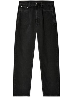 Hed Mayner pleat-detail straight-leg jeans - Black