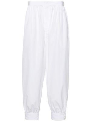 Hed Mayner poplin straight-leg trousers - White