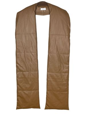 Hed Mayner Puffy oversized scarf - Brown