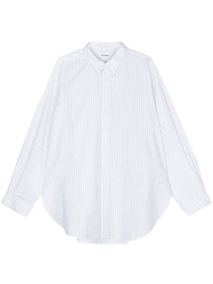 Hed Mayner striped cotton shirt - White