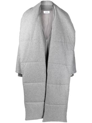Hed Mayner wool long padded coat - Grey