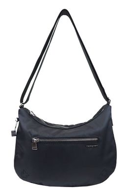 Hedgren Ann Water Repellent Recycled Polyester Shoulder Bag in Black
