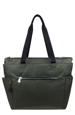 Hedgren Margaret Water Repellent Recycled Polyester Tote in Olive