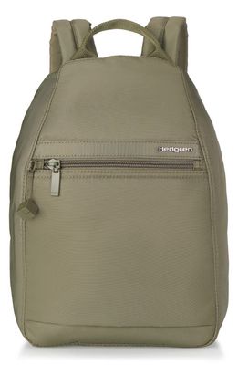 Hedgren Small Vogue Water Repellent RFID Backpack in Olive