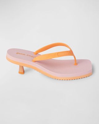 Heeled Flip Flop Sandals
