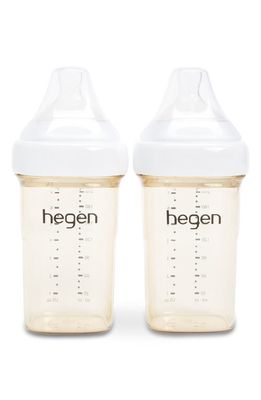 HEGEN PCTO 2-Pack 8 oz. Feeding Bottles in White