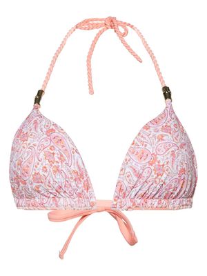 Heidi Klein Muskmelon Bay bikini top - Pink