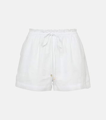 Heidi Klein White Bay linen shorts