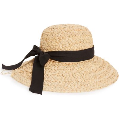 Helen Kaminski Helen Kaminiski Classic Wide Braid Raffia Hat in Natural/Black 